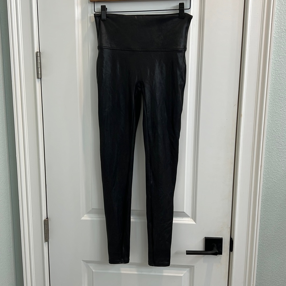 Spank faux leather leggings. Worn once